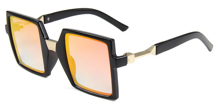 Retro Large Square Frame Sunglasses