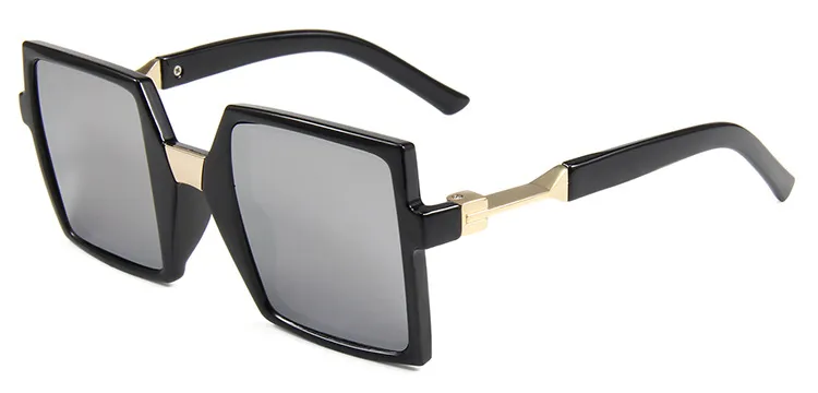 Retro Large Square Frame Sunglasses