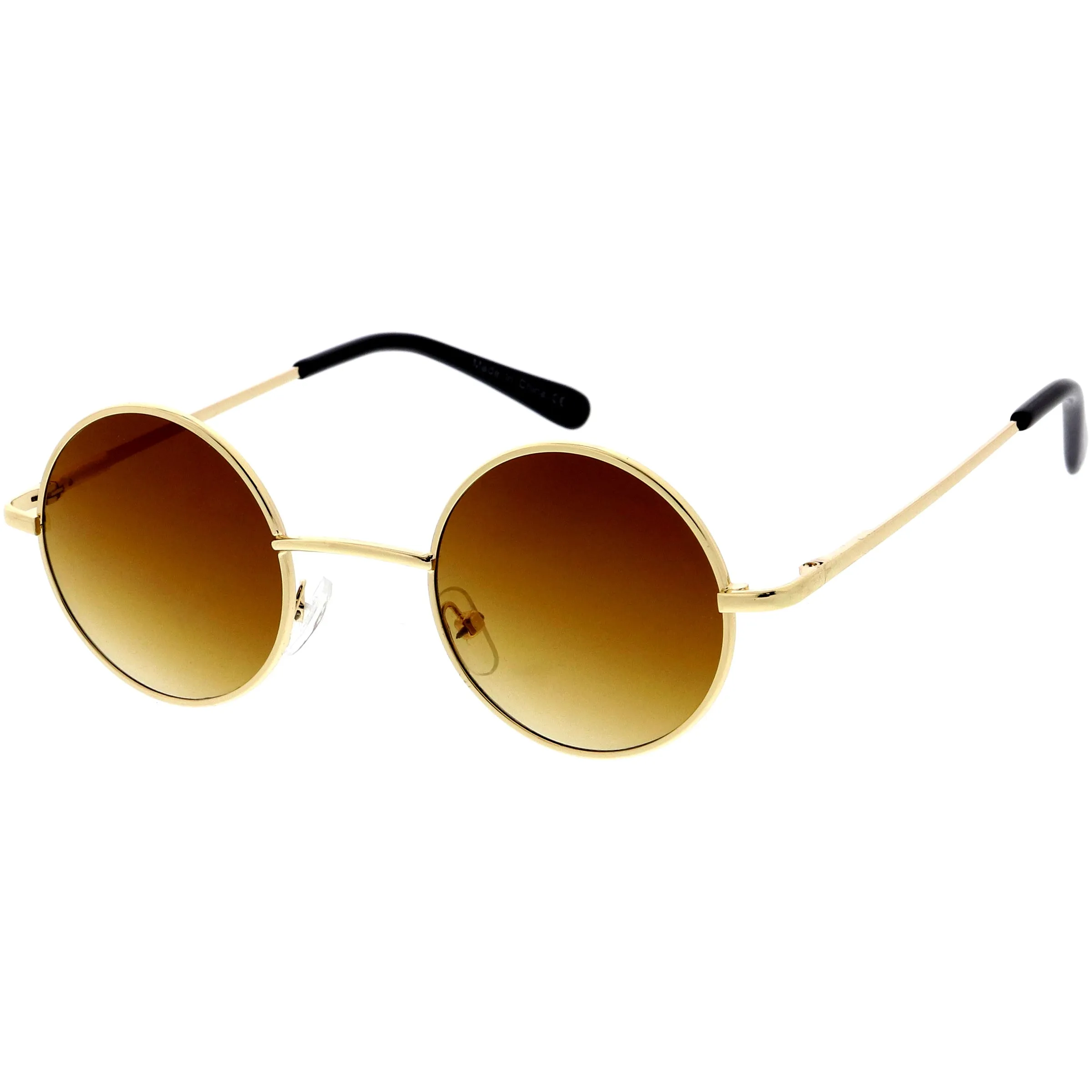 Retro Small Lennon Style Neutral Colored Lens Round Sunglasses 50mm C997