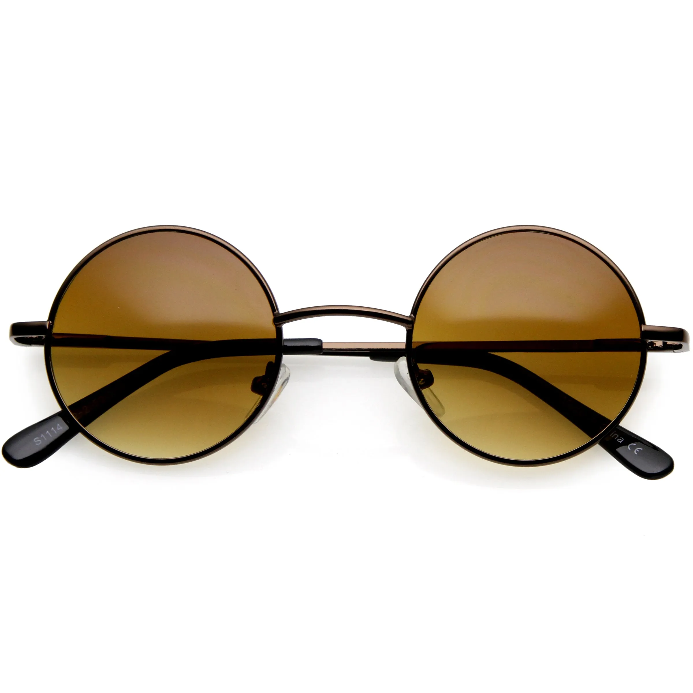 Retro Small Lennon Style Neutral Colored Lens Round Sunglasses 50mm C997