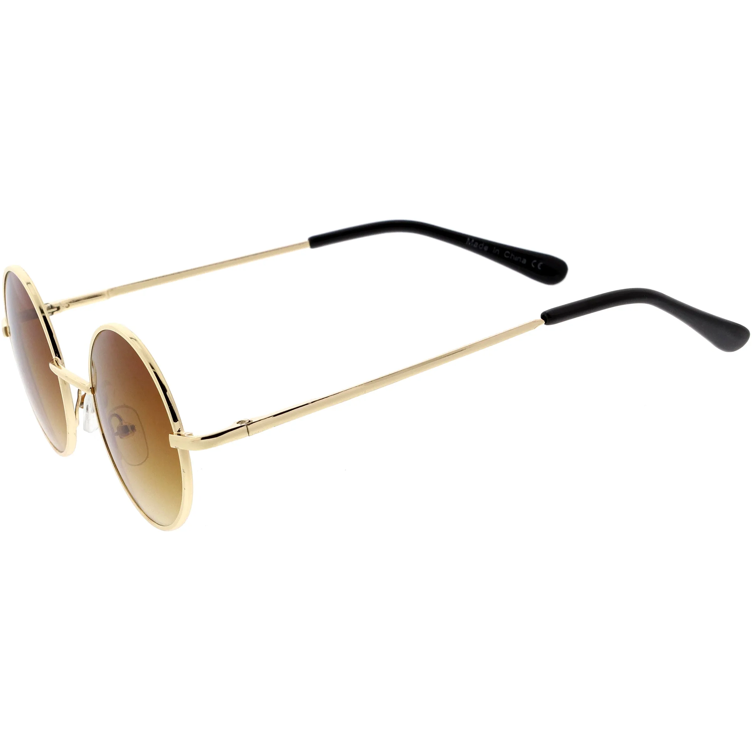 Retro Small Lennon Style Neutral Colored Lens Round Sunglasses 50mm C997