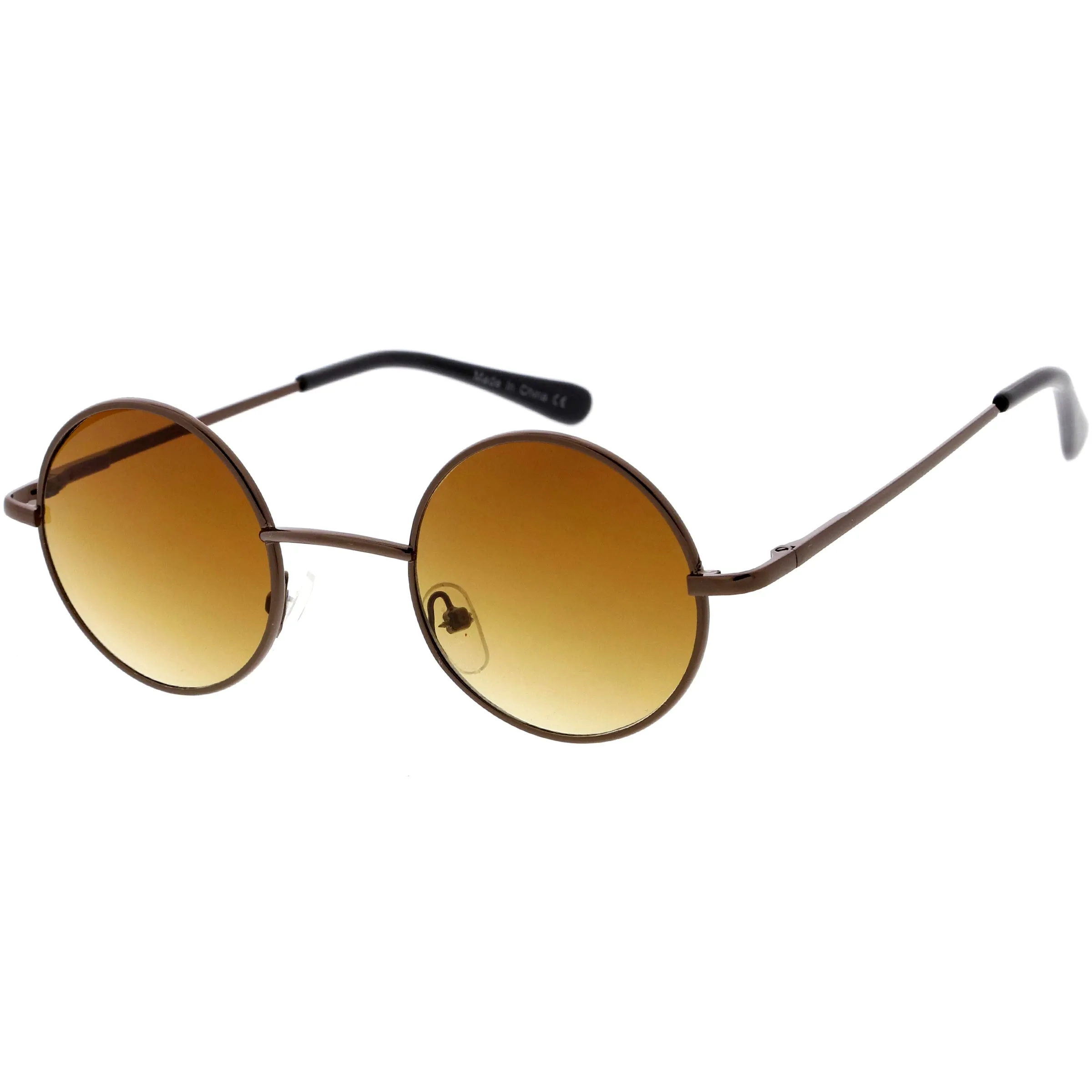 Retro Small Lennon Style Neutral Colored Lens Round Sunglasses 50mm C997