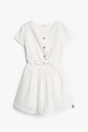 Robe en coton avec broderie anglaise - Enfant fille
