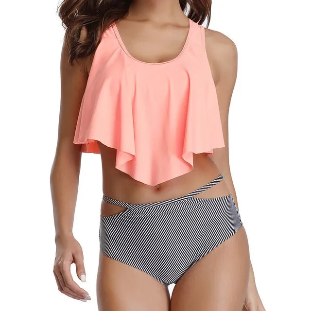 Ruffles & Poms High Waist Bikini