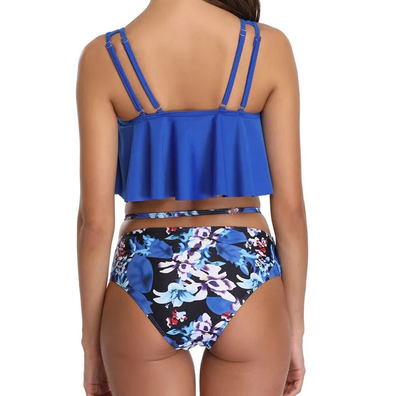 Ruffles & Poms High Waist Bikini