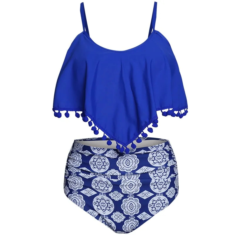 Ruffles & Poms High Waist Bikini