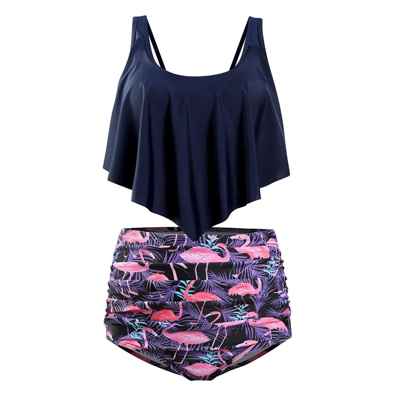 Ruffles & Poms High Waist Bikini
