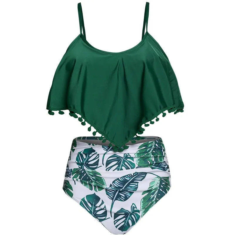 Ruffles & Poms High Waist Bikini