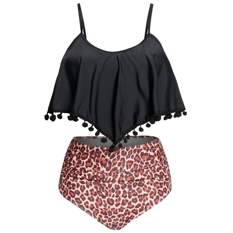 Ruffles & Poms High Waist Bikini