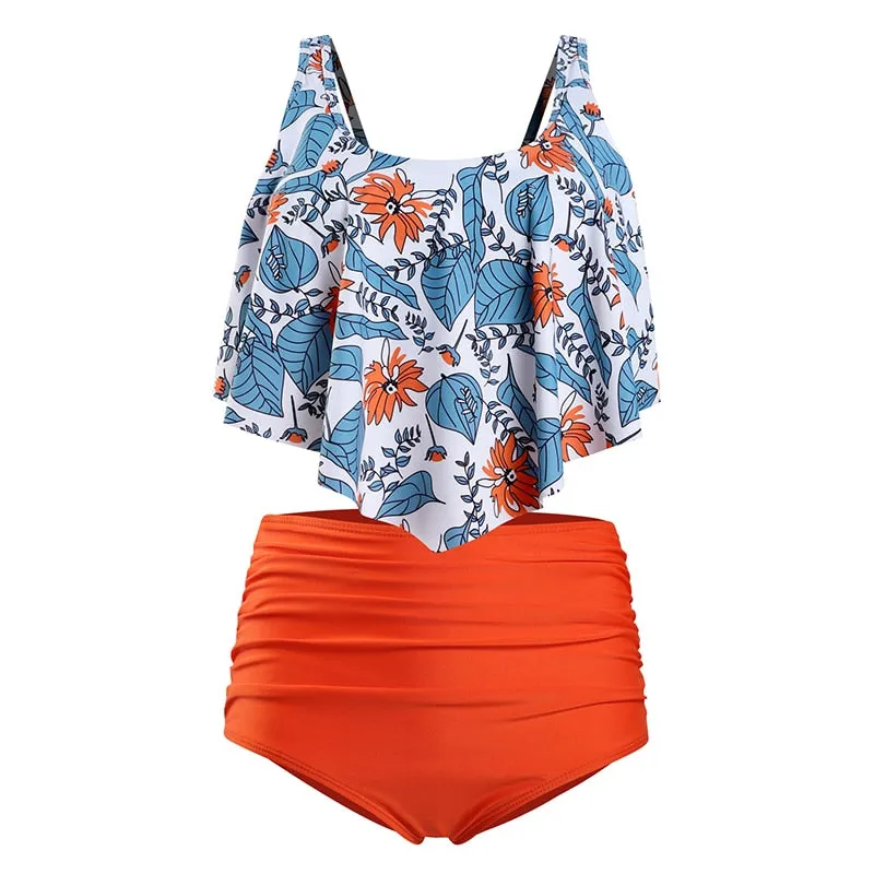 Ruffles & Poms High Waist Bikini