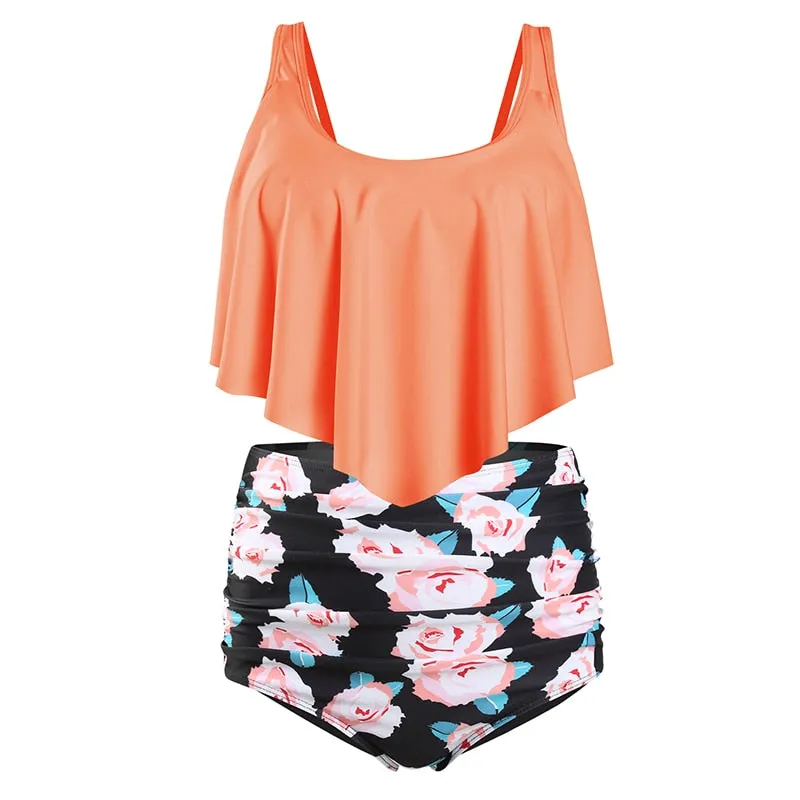 Ruffles & Poms High Waist Bikini