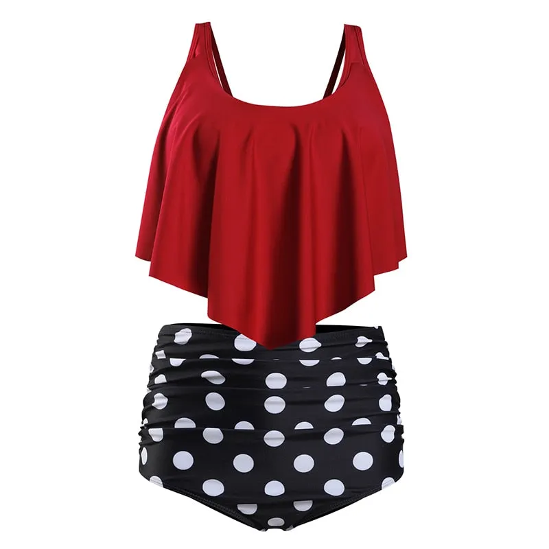Ruffles & Poms High Waist Bikini