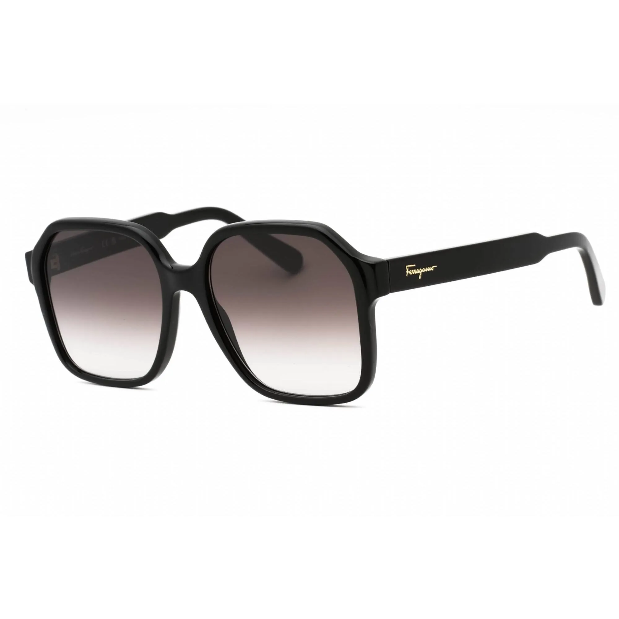 Salvatore Ferragamo Women's Sunglasses - Black Square Acetate Frame | SF1069S 001