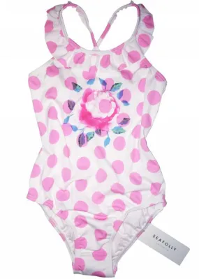 Seafolly girls swimsuits - pink rose