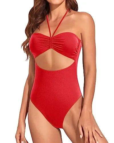 Sexy Halter One Piece Bathing Suit