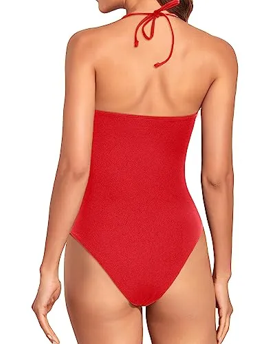 Sexy Halter One Piece Bathing Suit
