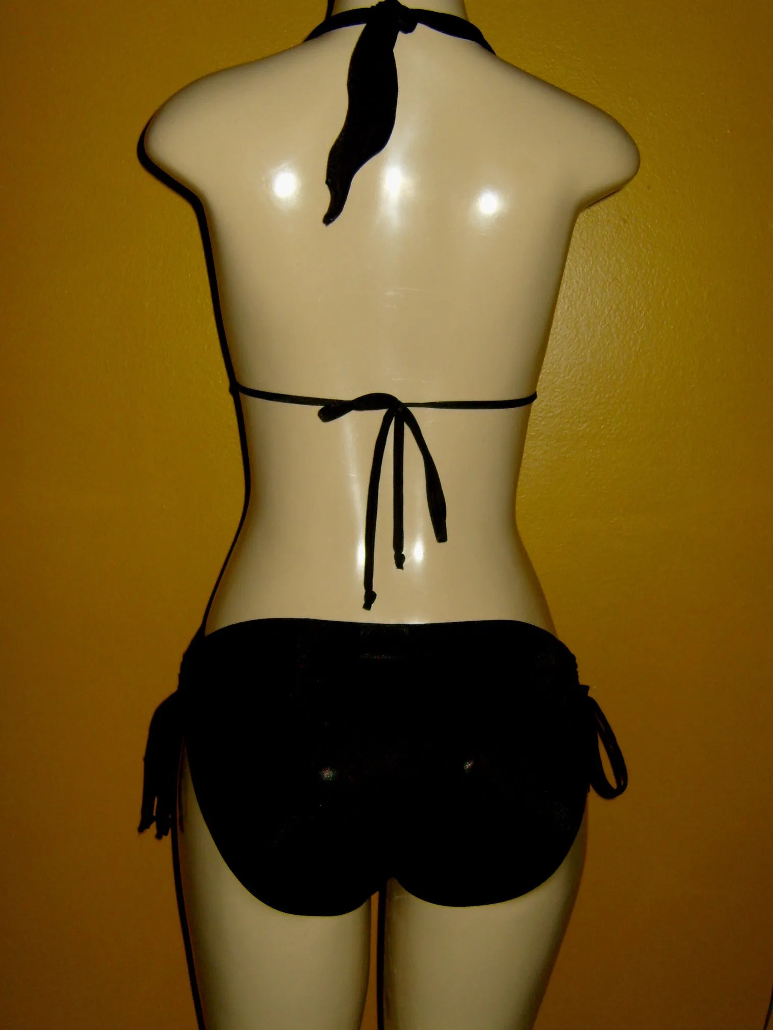 Sliding Halter Swimwear Top ~ Bombshell Bikini Bottom