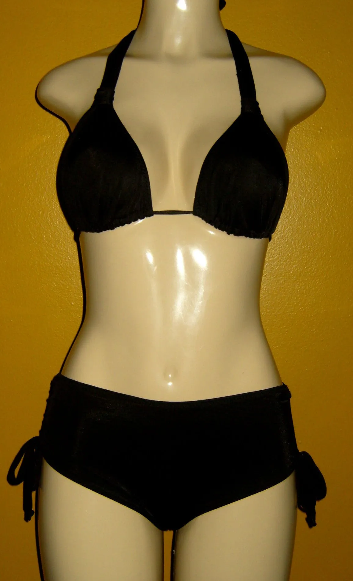 Sliding Halter Swimwear Top ~ Bombshell Bikini Bottom