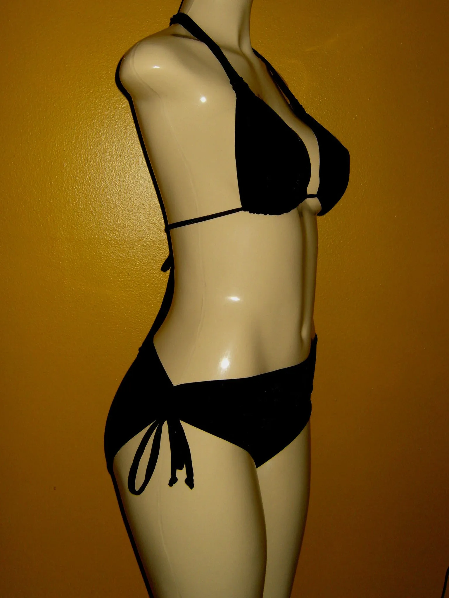 Sliding Halter Swimwear Top ~ Bombshell Bikini Bottom