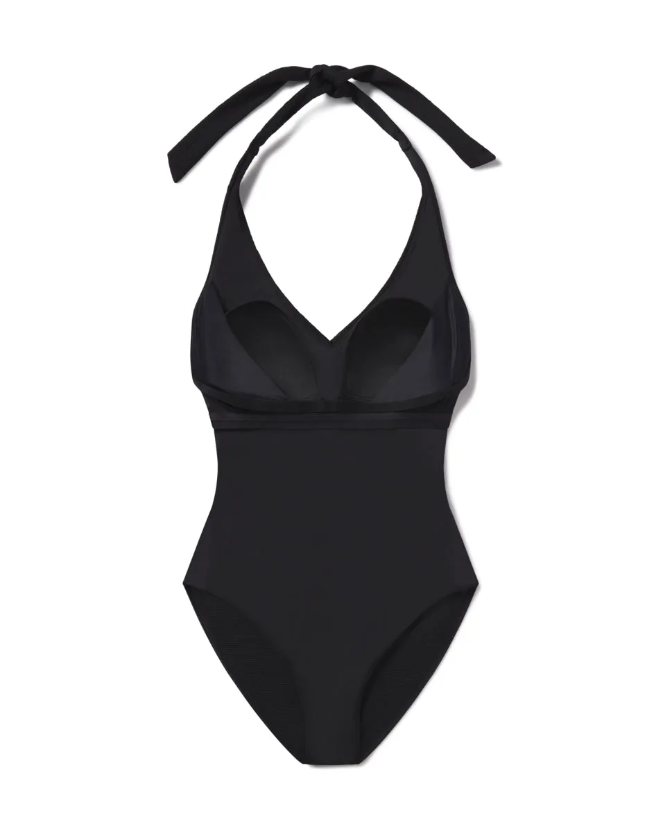 SPANXshape™ Swim Pique Halter One-Piece