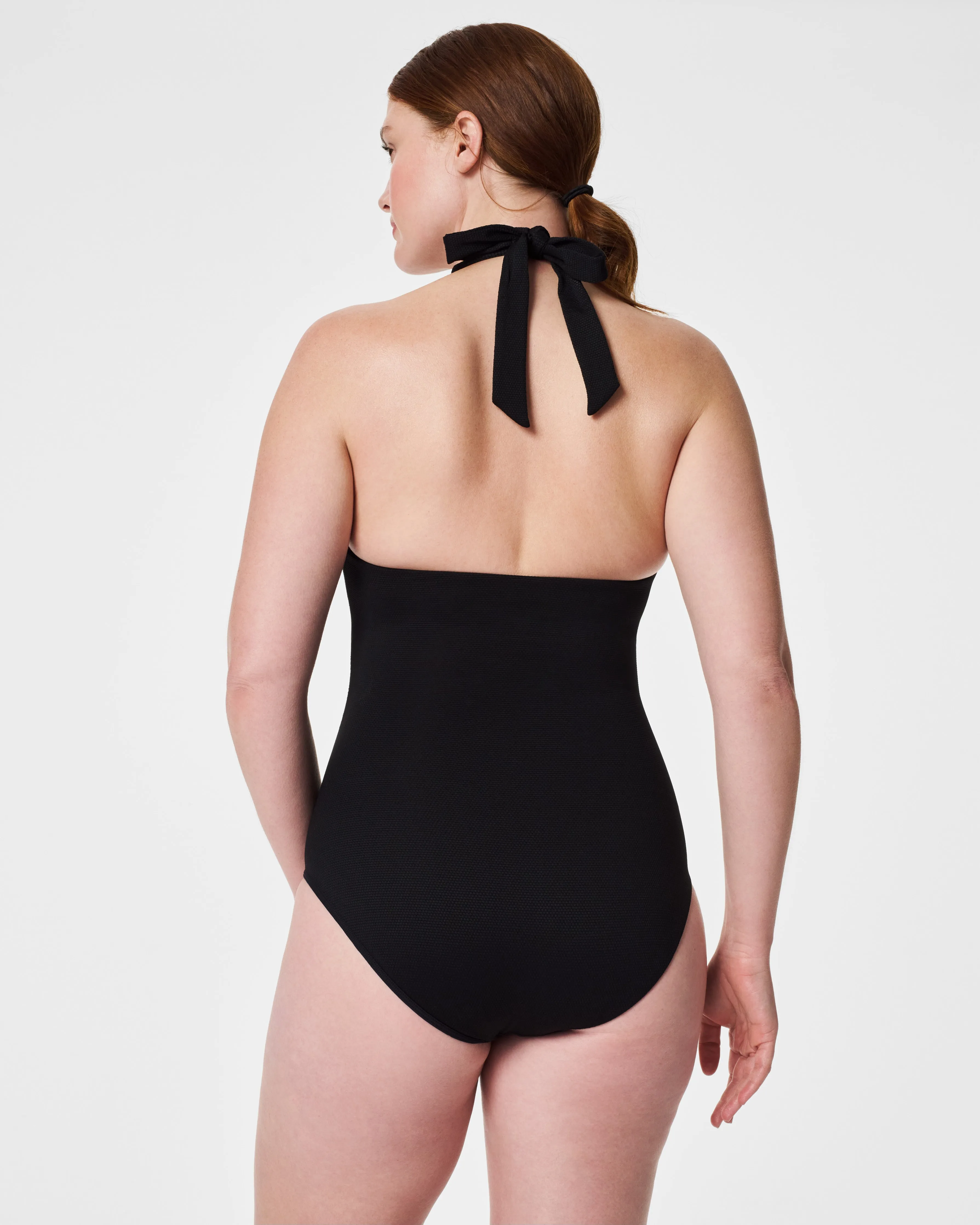 SPANXshape™ Swim Pique Halter One-Piece