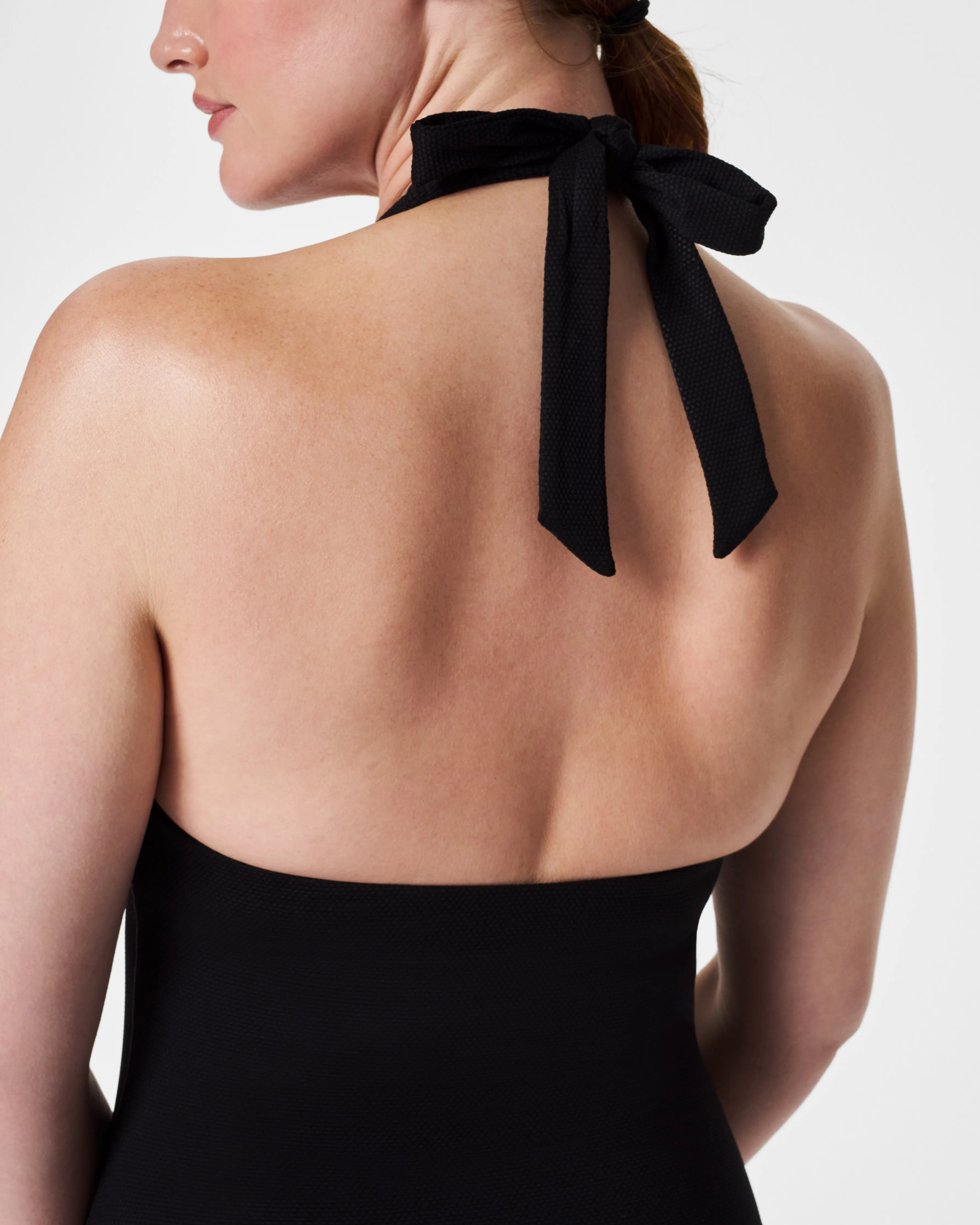SPANXshape™ Swim Pique Halter One-Piece