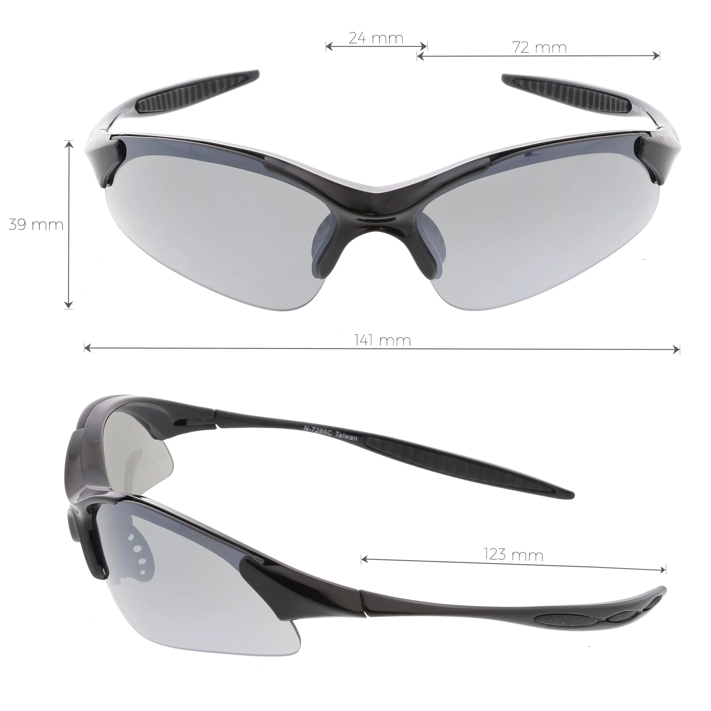 Sports Light Weight Curved Sunglasses