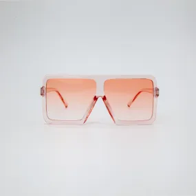 Stella Oversized Fashion Square Sunglasses in Pink