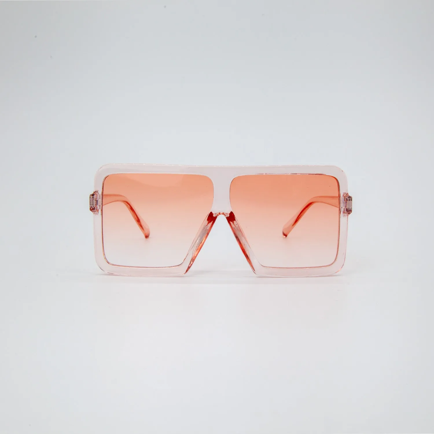 Stella Oversized Fashion Square Sunglasses in Pink