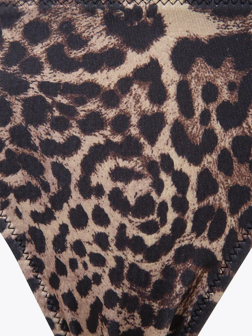 Strapless Leopard Bikini Set - Leopard