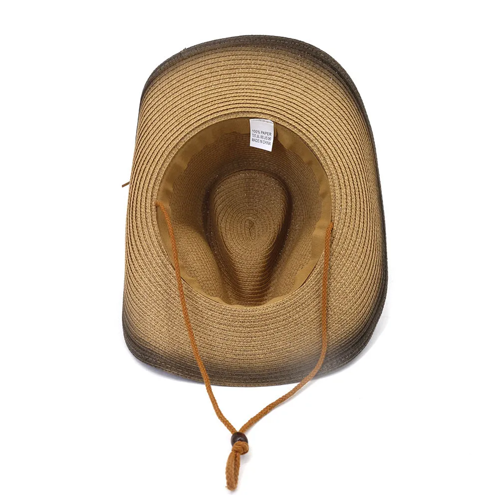 Straw Cowboy Hats Spring and Summer Men's and Women's Sun Protection Sun Hat