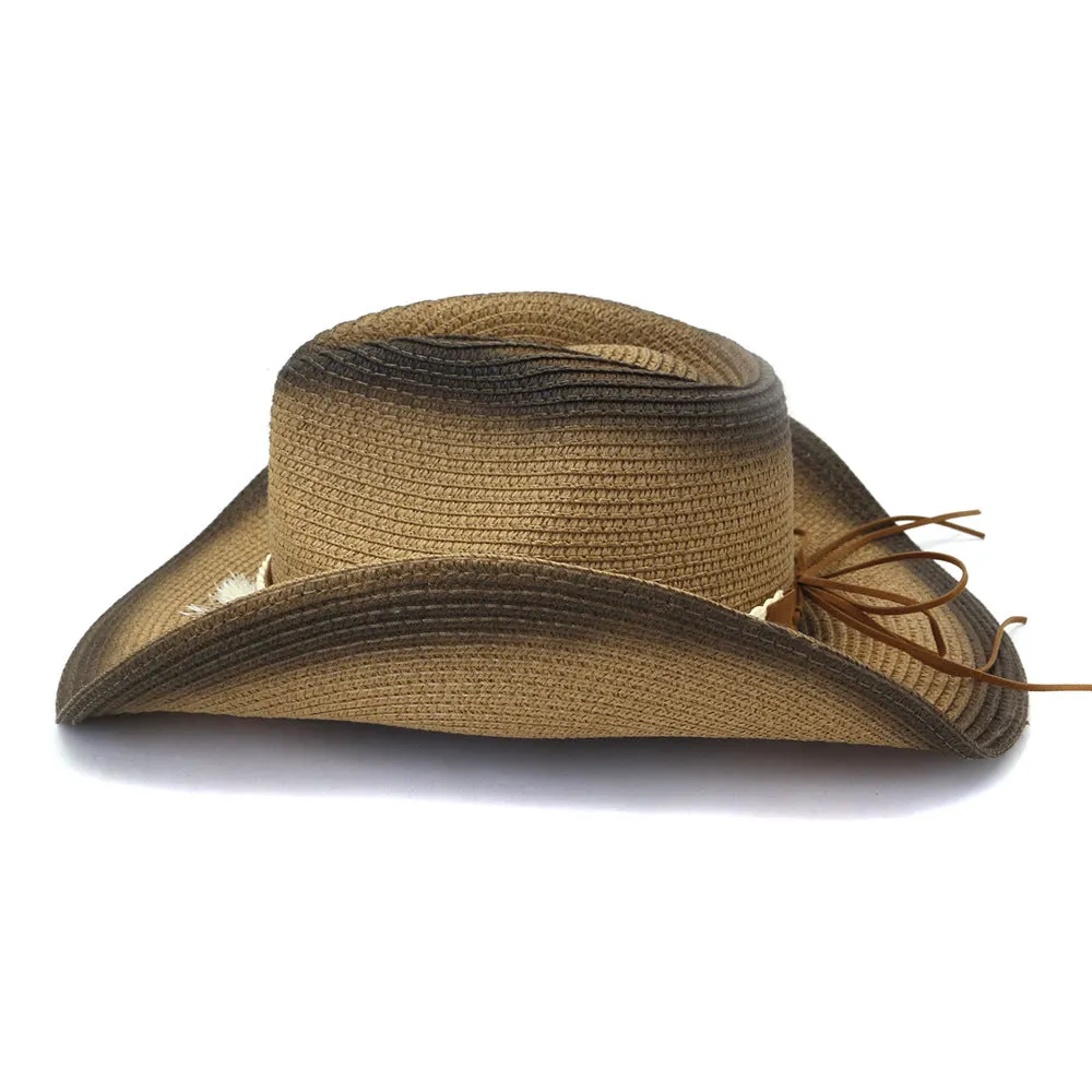 Straw Cowboy Hats Spring and Summer Men's and Women's Sun Protection Sun Hat