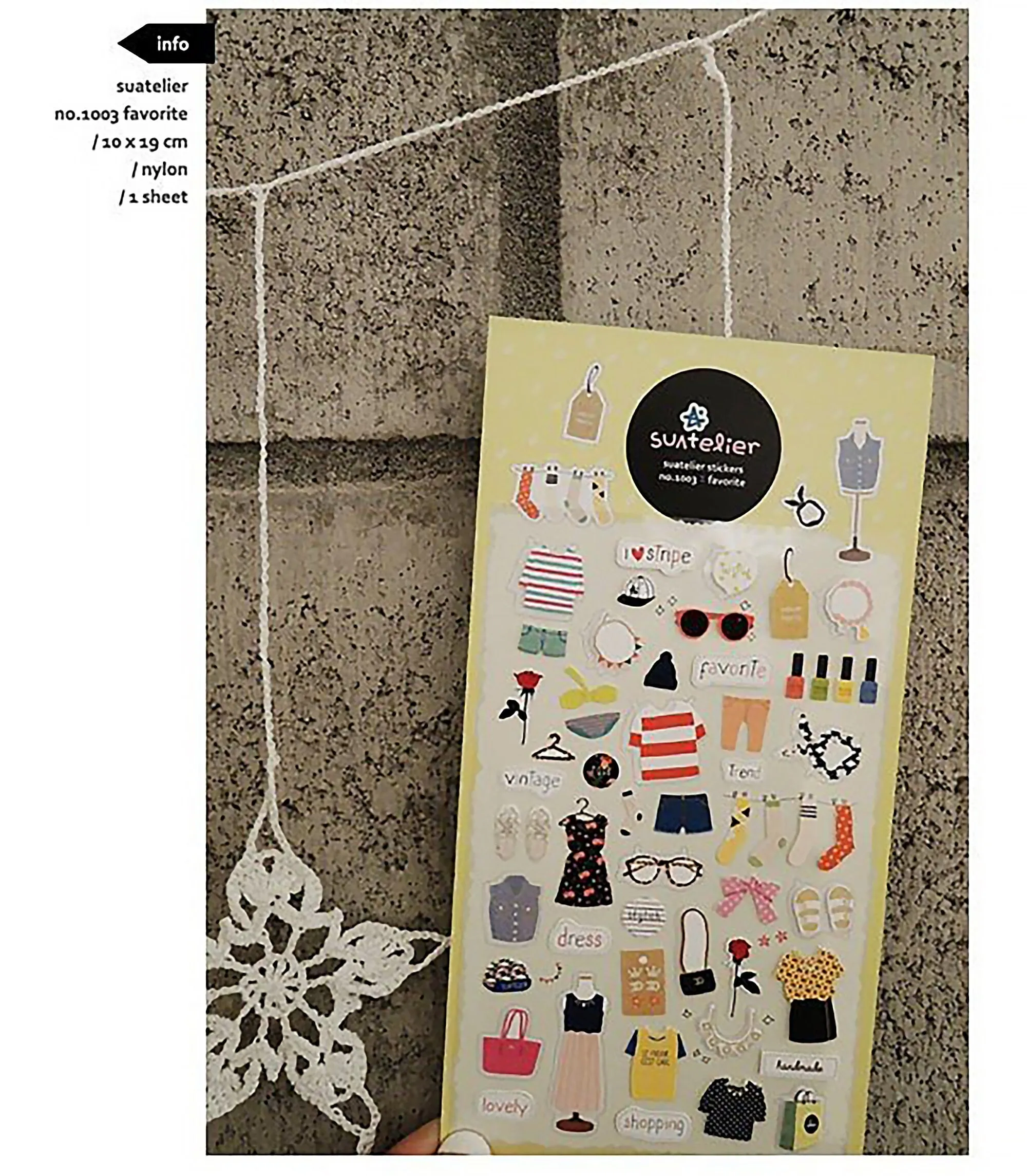 Suatelier Korean Stickers, Decorate your summer themed journal | Water proof cute Stickers #1003
