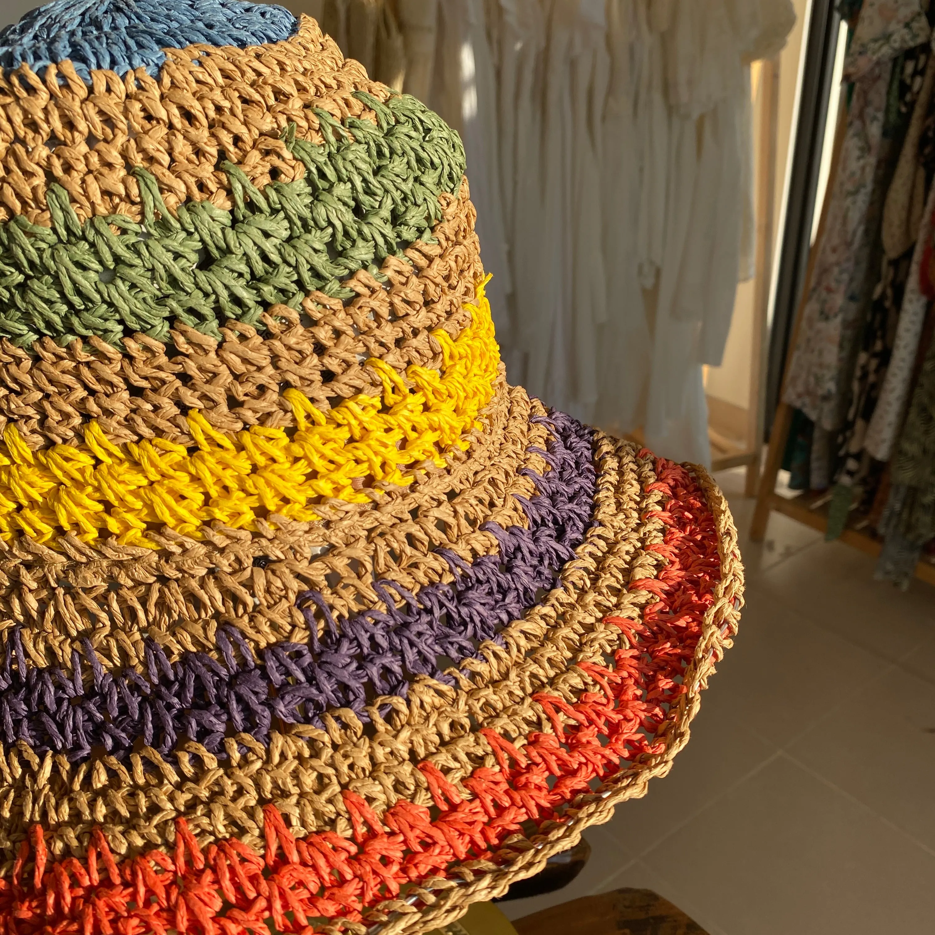 Summer Straw Hats | Yellow and Gray Color (Copy)
