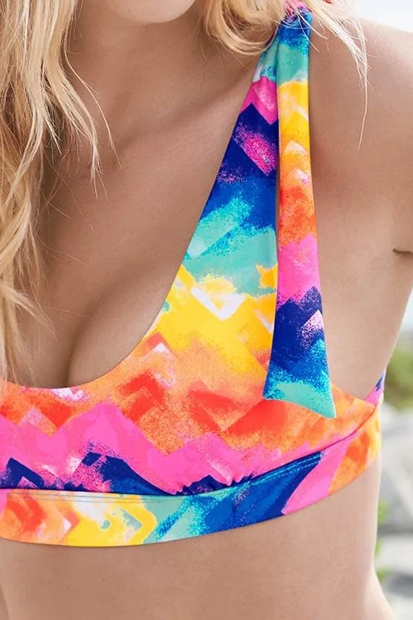Tie Dye Colorful Beach Bikini