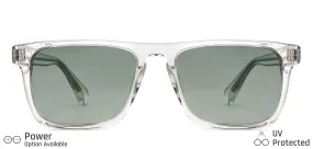 Transparent Rectangle Full Rim Unisex Sunglasses by John Jacobs-137132