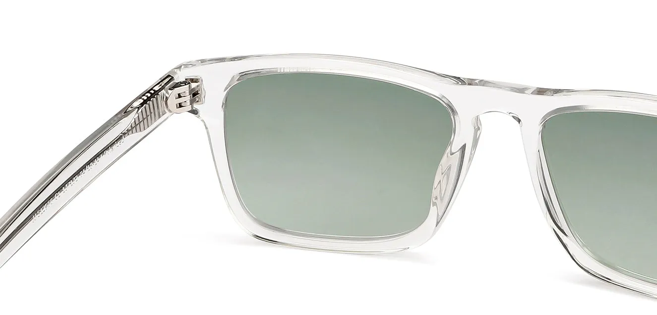Transparent Rectangle Full Rim Unisex Sunglasses by John Jacobs-137132
