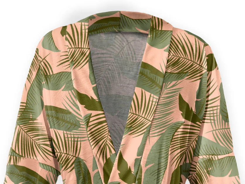 Tropical Leaves Robe