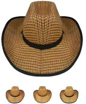 unisex straw cowboy hat Case of 72