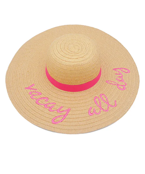vacay all day sun hat