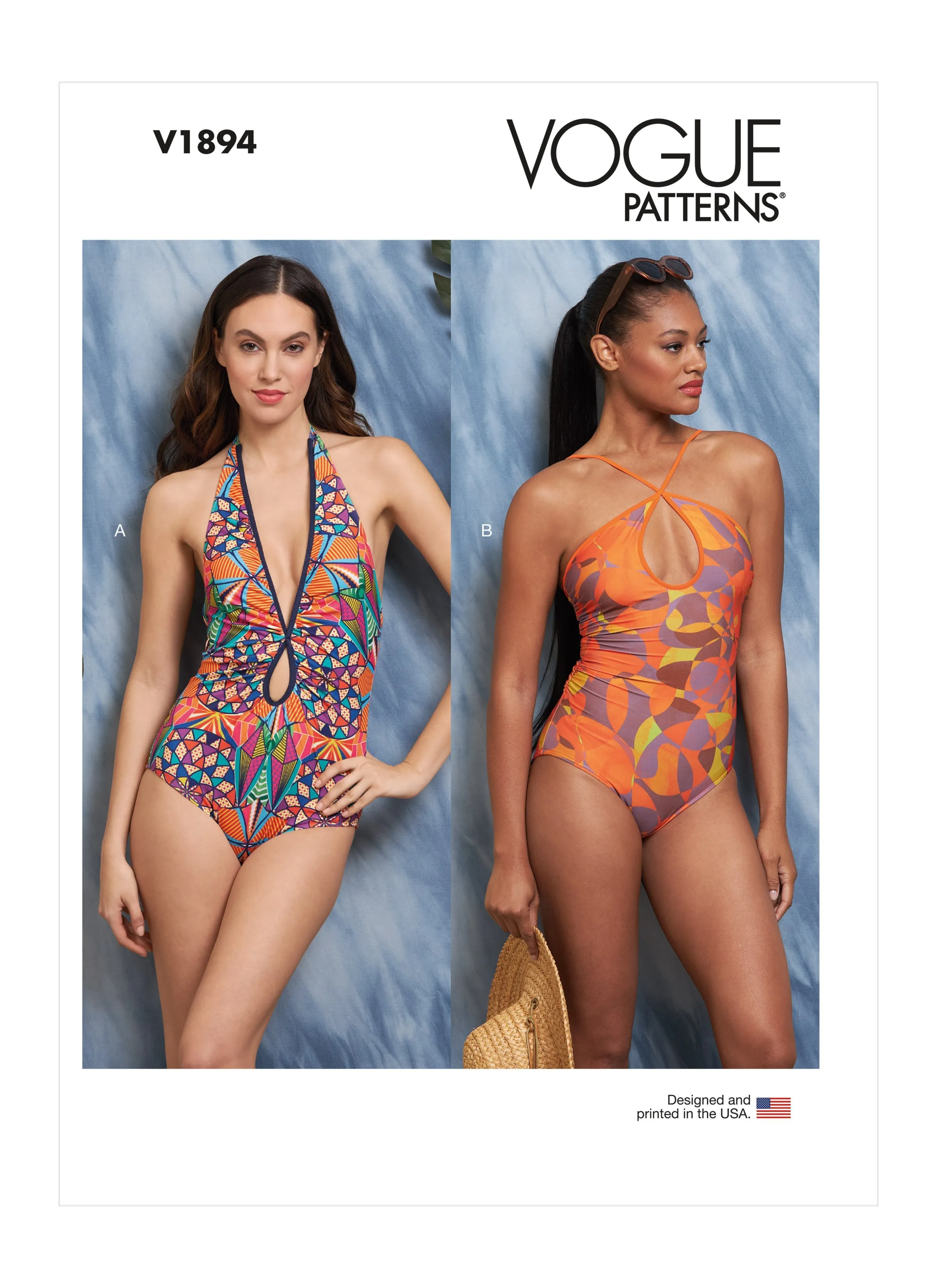 Vogue sewing pattern 1894 Misses' Swimsuits