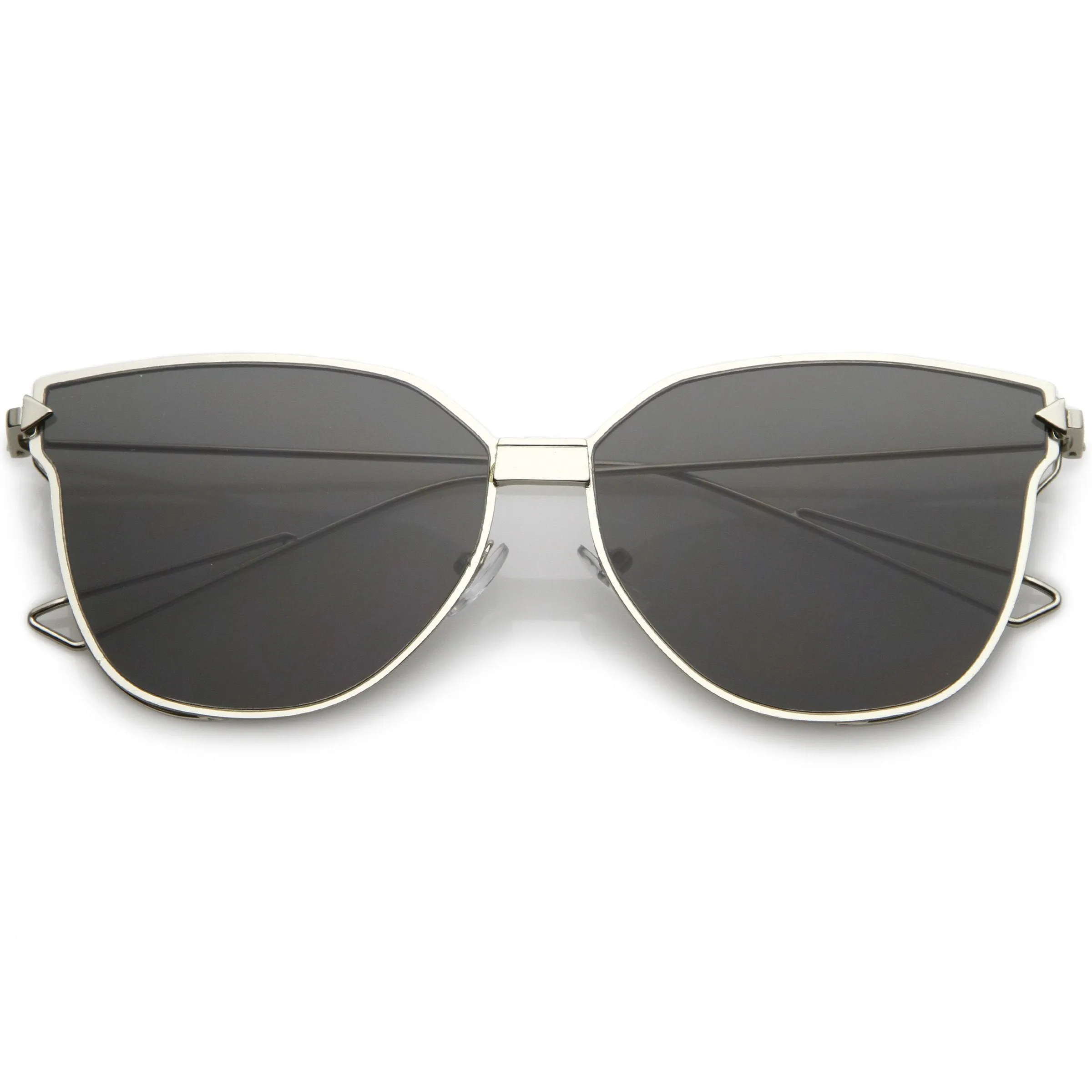 Women's Fine Detailed Flat Lens Horned Rm Sunglasses A909