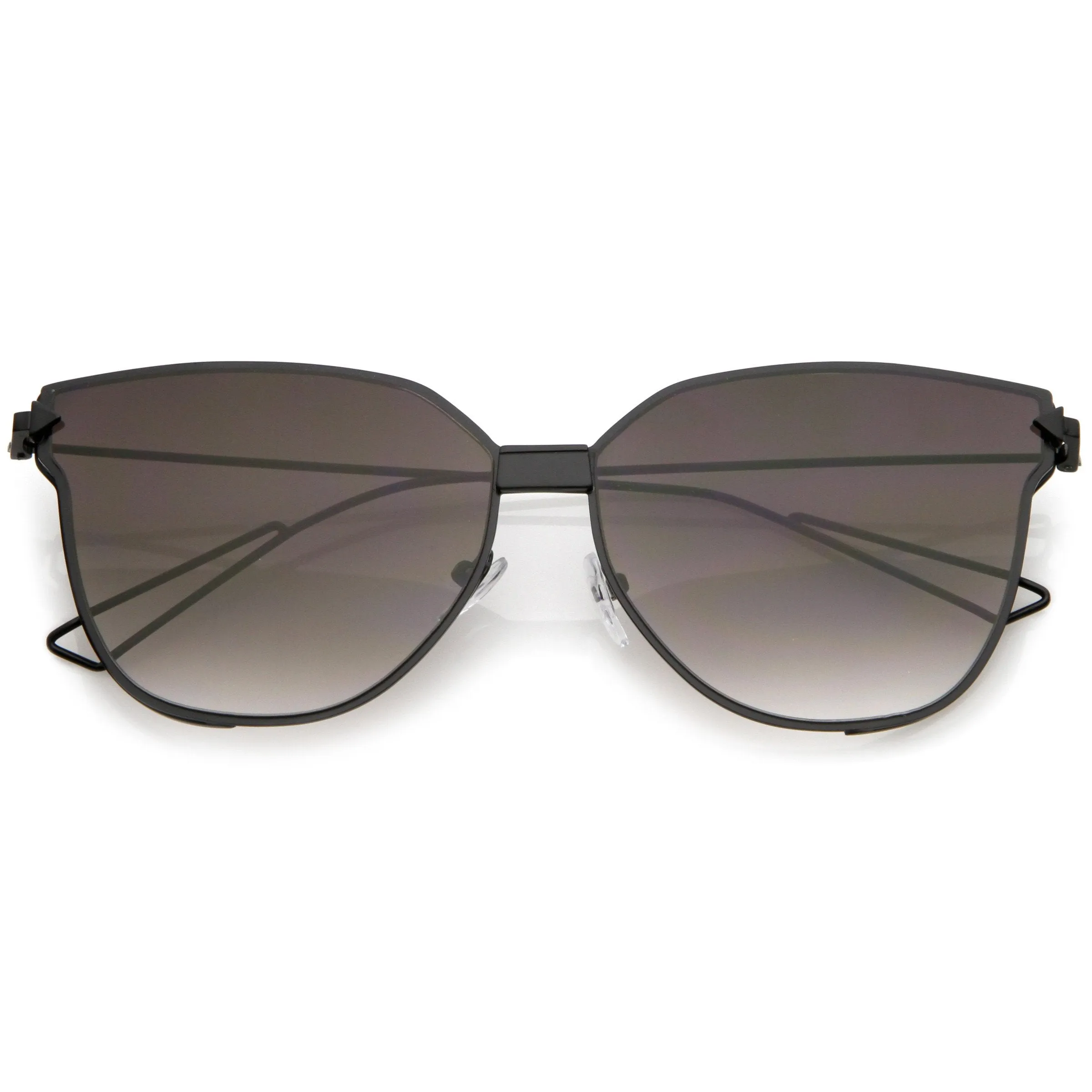 Women's Fine Detailed Flat Lens Horned Rm Sunglasses A909