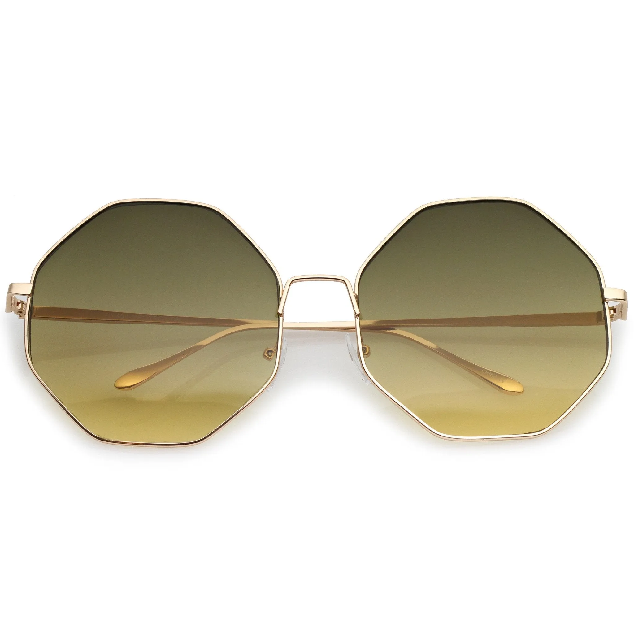 Women's Indie Festival Oversize Hexagon Sunglasses A656