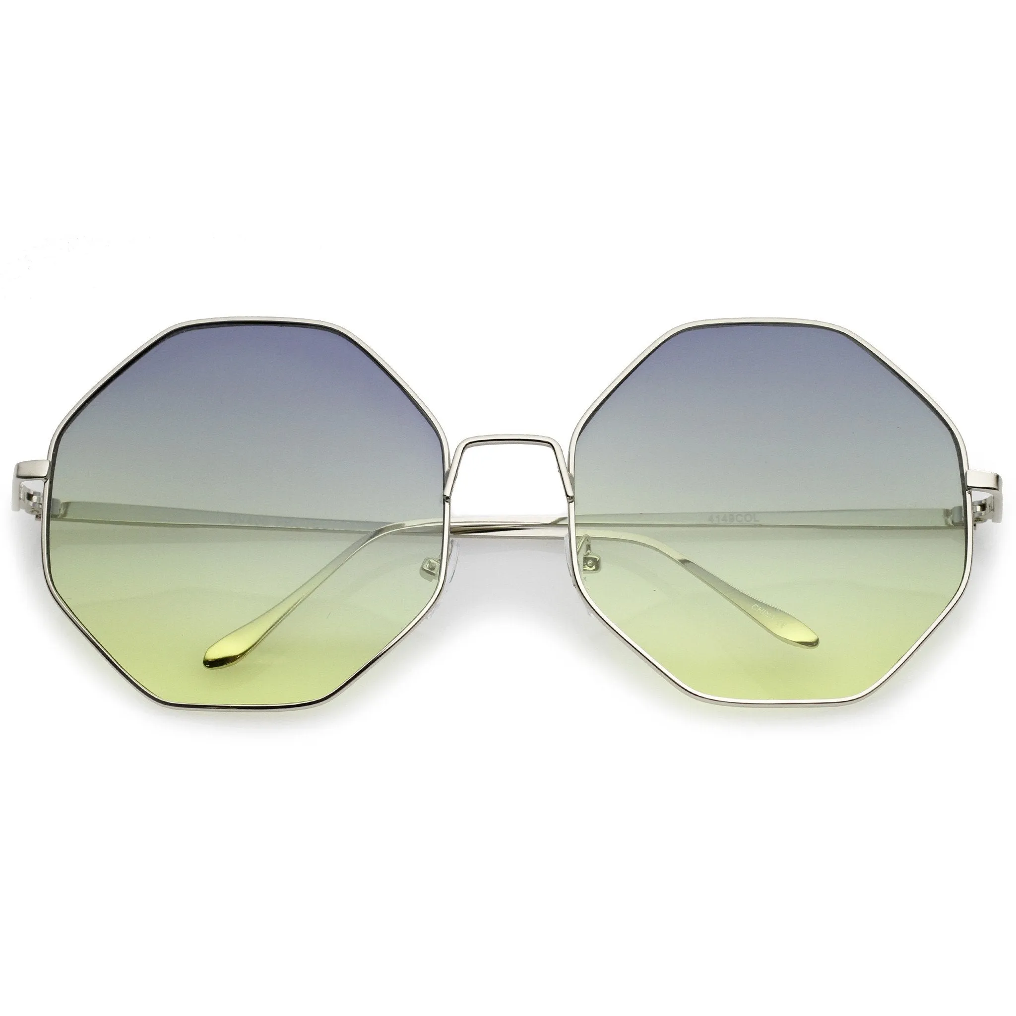 Women's Indie Festival Oversize Hexagon Sunglasses A656