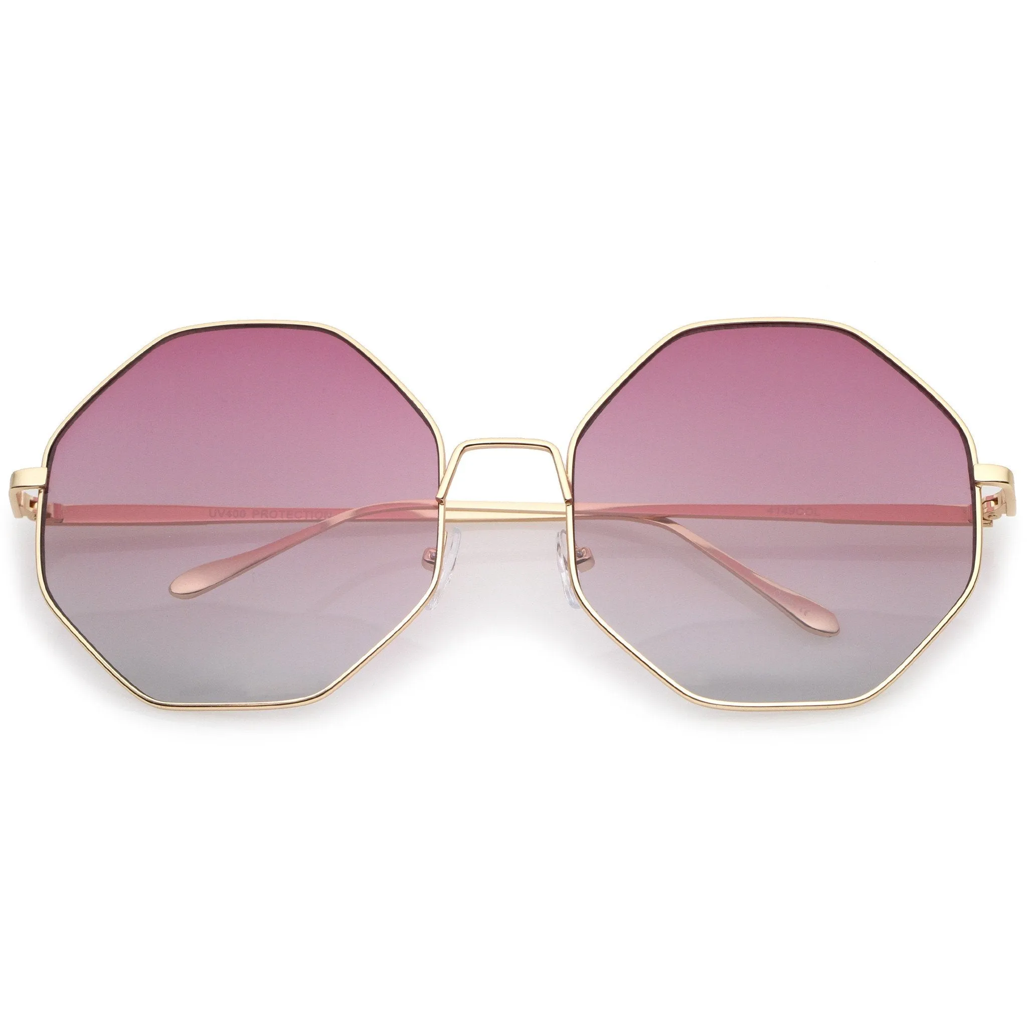 Women's Indie Festival Oversize Hexagon Sunglasses A656