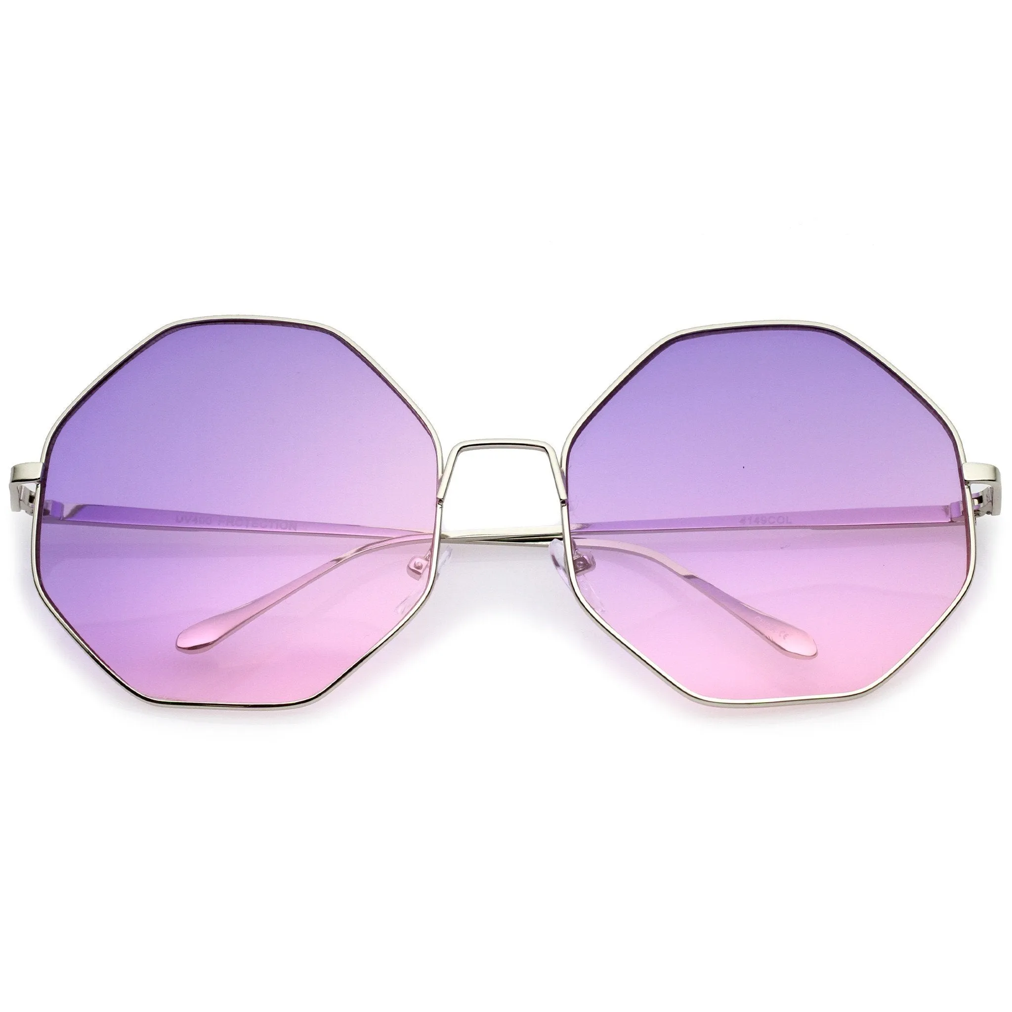 Women's Indie Festival Oversize Hexagon Sunglasses A656