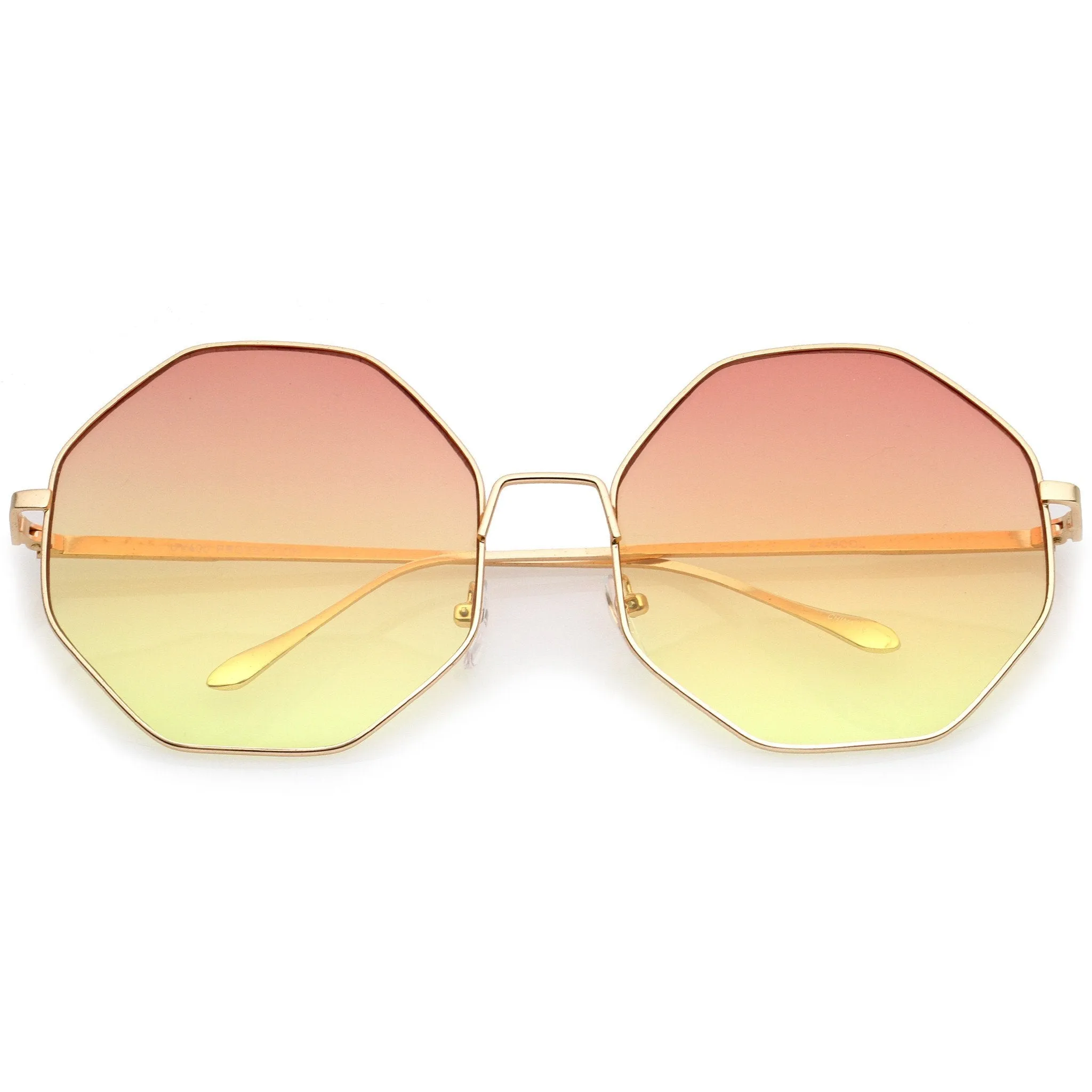 Women's Indie Festival Oversize Hexagon Sunglasses A656