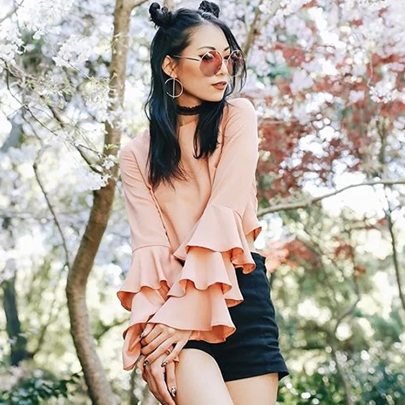 Women's Indie Festival Oversize Hexagon Sunglasses A656