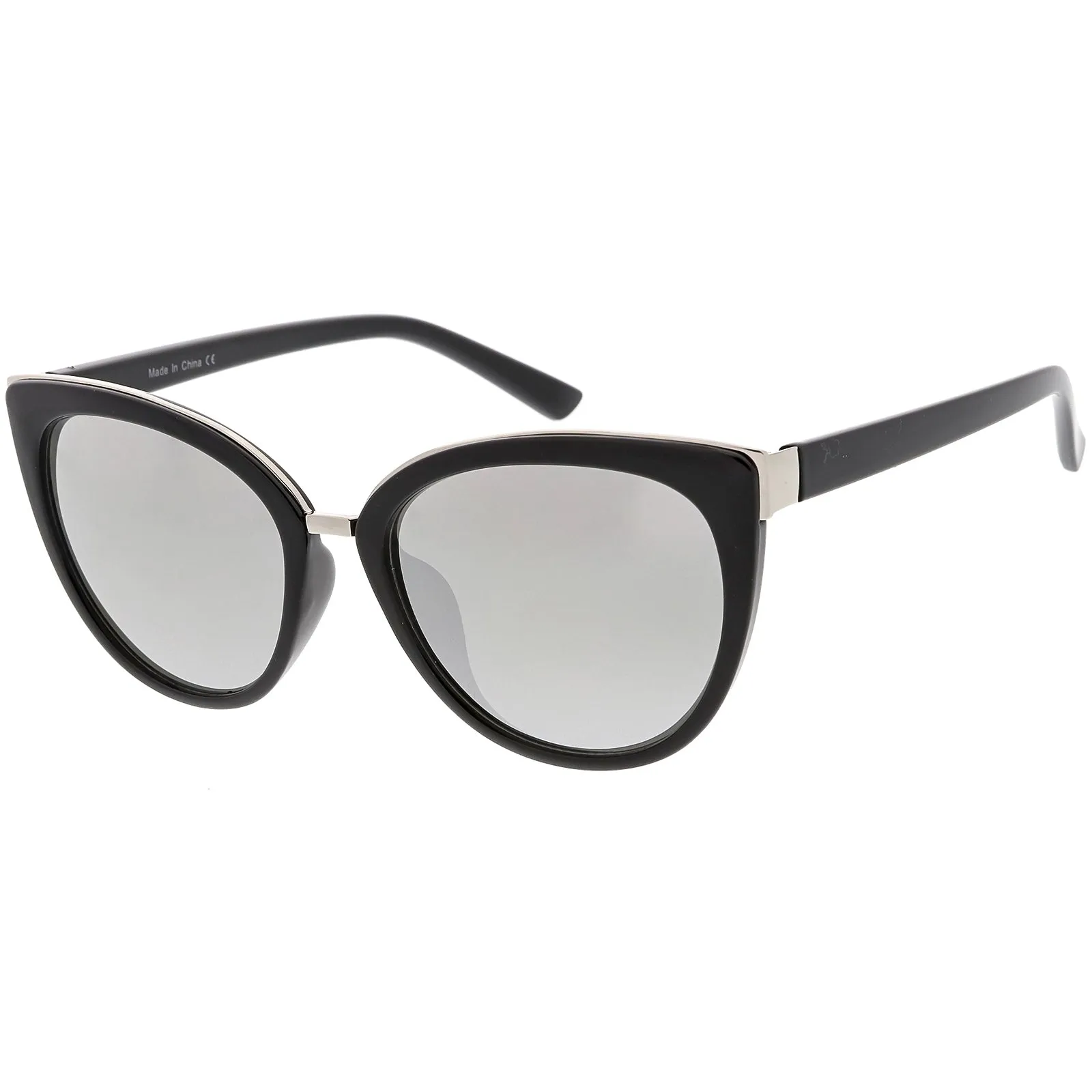 Women's Retro 1950's Oversize Thin Cat Eye Sunglasses C840